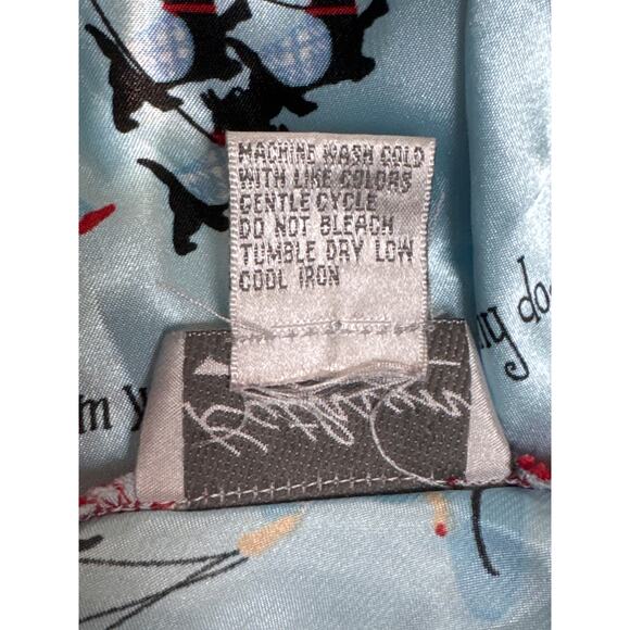 Y2K Scottish Terrier Dog Blue Red Slip Nightie Dress Womens XL Doggie Puppy - Picture 6 of 6